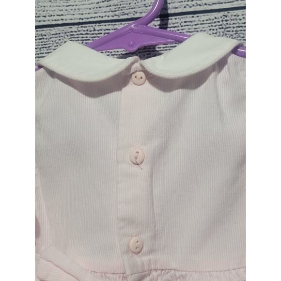 Koala Baby/Kids Pink and White Striped Easter Dress Size 6-9 M - Picture 4 of 10